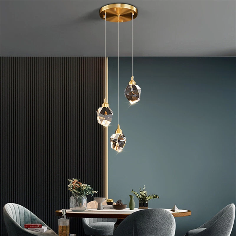 Gold Dining Room Pendant Lights Bedroom Pendant Light Kitchen Ceiling Lights - Image 4 of 4