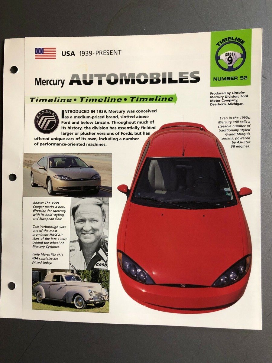 1939 Mercury Automobiles Timeline IMP 