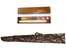 fodero fucile + kit pulizia armi calibro 12 da caccia custodia mimetica tp