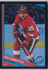 13-14 OPC Cory Emmerton /100 Rainbow Black OPEECHEE Red Wings 2013
