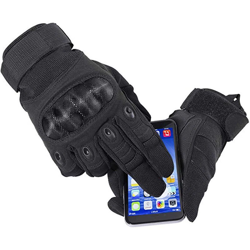 Guantes tácticos para hombre al aire libre dedo completo senderismo equitación ciclismo deportes militares Foto 3 de 4