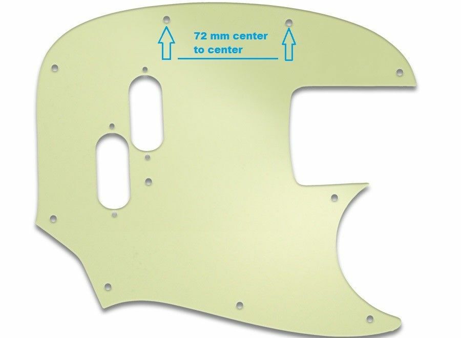 Zero-Mod Fender Mustang MSTG1 Bass Thumb Rest -- NO MODS, NO NEW