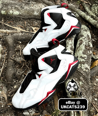 Nike Air Jordan True Flight Shoes White Varsity Red Black 342964-160 Men's NEW