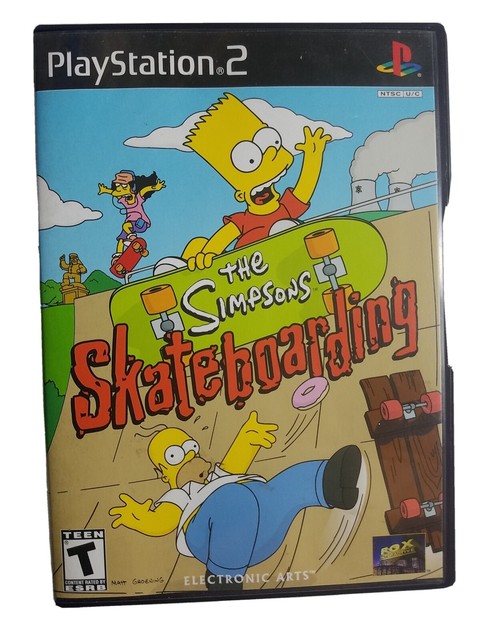 the simpsons skateboarding