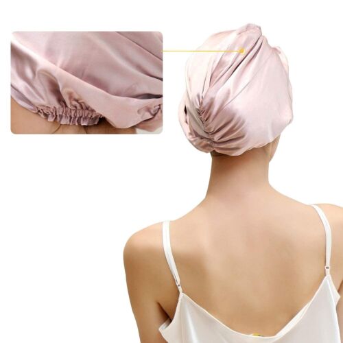 Silk Hair Cap Bonnet – 100% Mulberry Silk - Night Hair Protection - by TRIXES - Picture 4 of 9
