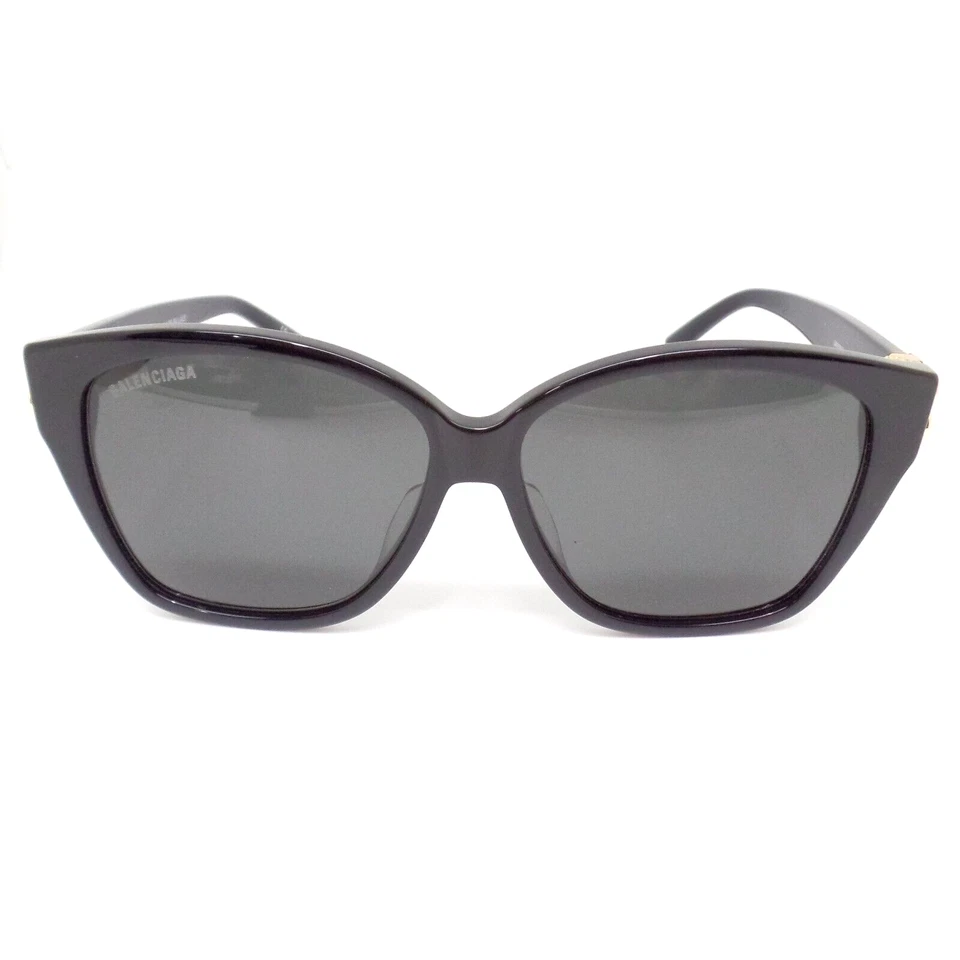 Gafas de sol Balenciaga BB01358 001 negras grises nuevas auténticas Foto 2 de 4