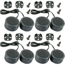4 PAIRS | Audiobank AB-204TW 1200 Watts Car Audio Piezo Super Dome Tweeter