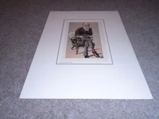 Vintage Color Lithograph Charles Darwin by Leslie Matthew Ward Spy Caricature