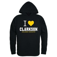 Clarkson University Golden Knights NCAA College I Love Hoodie Sweatshirt