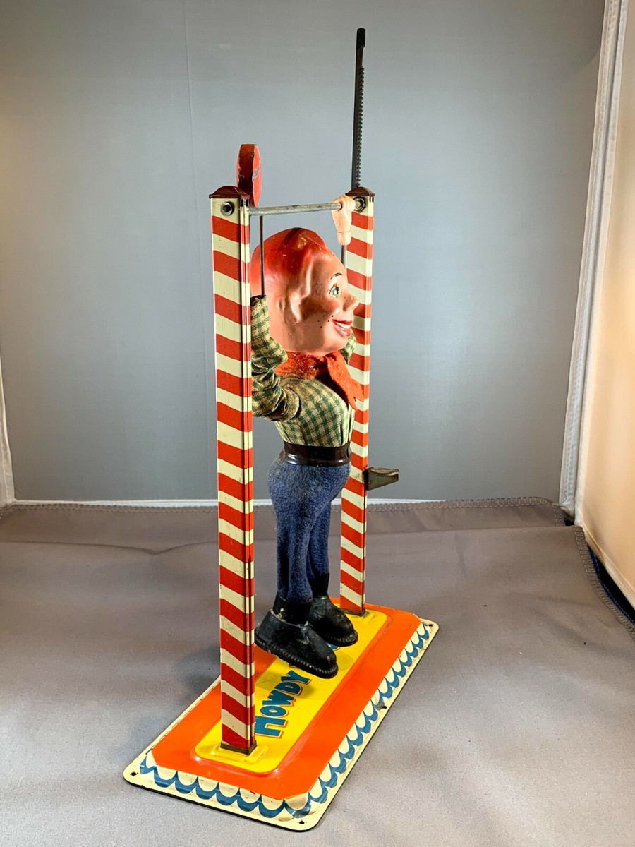 Vintage 1950s Howdy Doody Acrobat Tin Toy by Arnold, West Germany