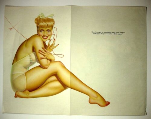 1950s Esquire Magazine Centerfold Pinup Picture by Petty Blond on Phone - 第 1/2 張圖片