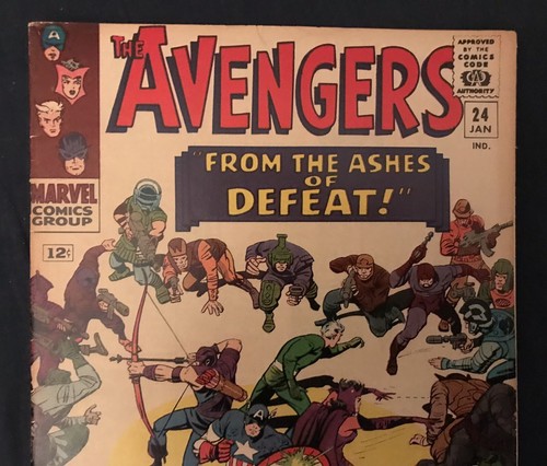 Avengers #24 (1966) Kang, NICE BOOK, Around VF- (coupons cut out) - Picture 2 of 7