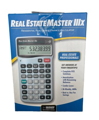 Calculated Industries Real Estate Master IIIx 3405 Calculator NEW SEALED