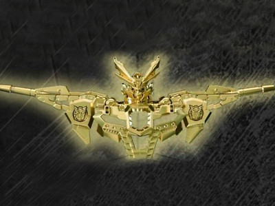 Transformers Go! GoKenzan Combiner Golden Helmet Exclusive NEW Takara Tomy