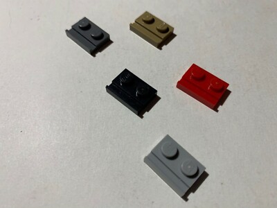 LEGO Parts 32028 (6pcs) Plate, Modified 1 x 2 with Door Rail Choose ...