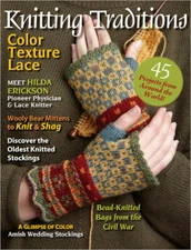 Interweave KNITTING TRADITIONS winter 2011 knit & shag wooly bear mittens 