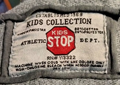Kid's Collection Athletic Pikes Peak Gray Blue Hooded Sweatshirt XS Kids Stop... - Picture 5 of 15