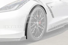 For 14-19 Corvette C7 CARBON FLASH Front Wheel Molding Trim Fender Flares Pair