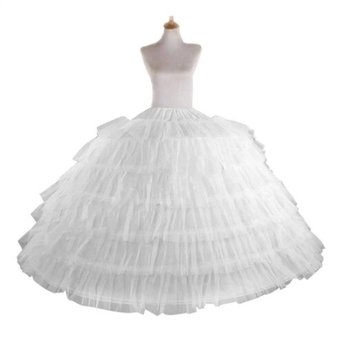 Full White Ball Gown Hoops Wedding Accessories Petticoat Underskirt Slips Gown - Picture 8 of 11