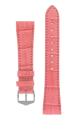 Hirsch Princess alligator embossed 12mm Light Pink watch band straps Bargains