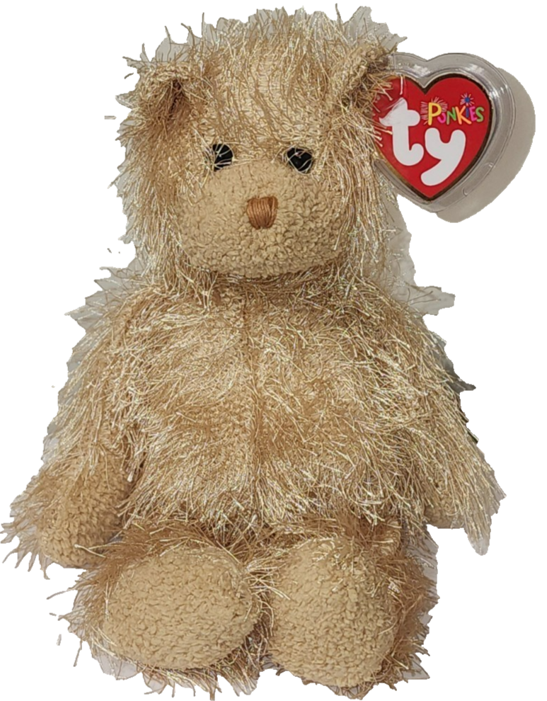 Ty Punkies - FRIZZY the Bear (9 Inch) NEW MWMTs Plush Stuffed
