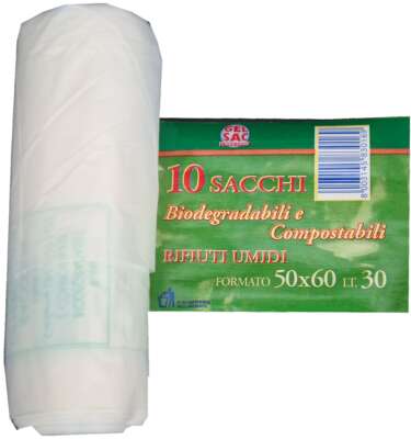 Gel-Sac Sacchetto Immonø Biodegradabili cm 50x60 Set 10 pezzi - Main Image