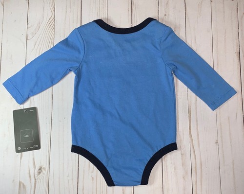 Body Nike Dri Fit bambino ragazzo "I Call The Shots" pezzo unico blu taglia - 6 mesi - Foto 3 di 3