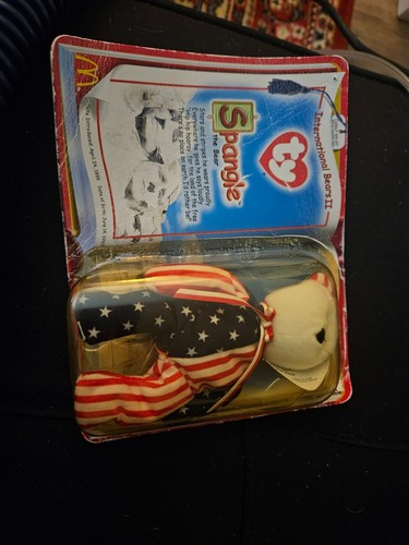 spangle the bear beanie baby ty in original box 1999 - Picture 2 of 6