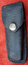 Vintage Leather Buck Folding Knife Tool Belt Pouch Case Sheath 110