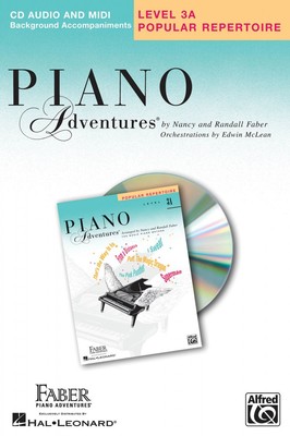 Level 3A Popular Repertoire CD only Piano Adventures Faber Piano NEW 000420093