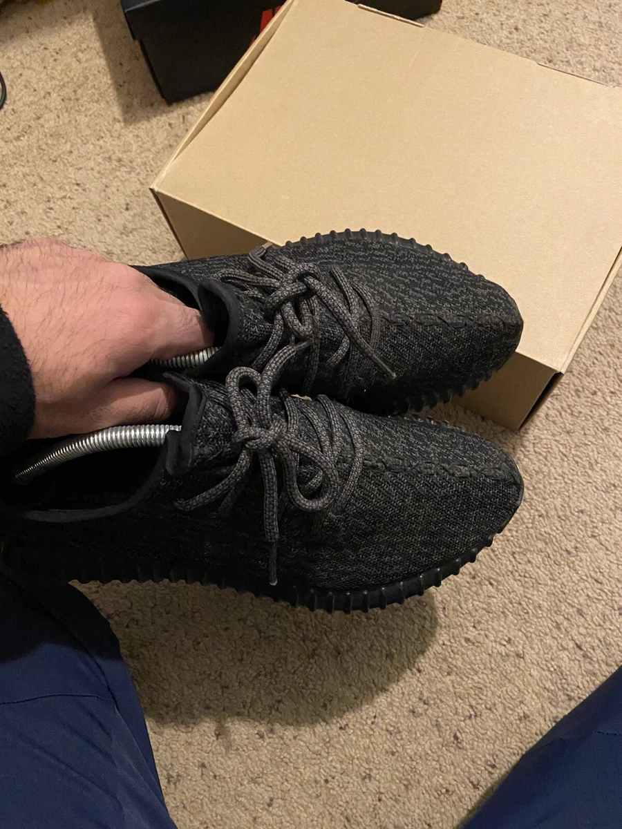 Yeezy v1 pirate black on deals feet