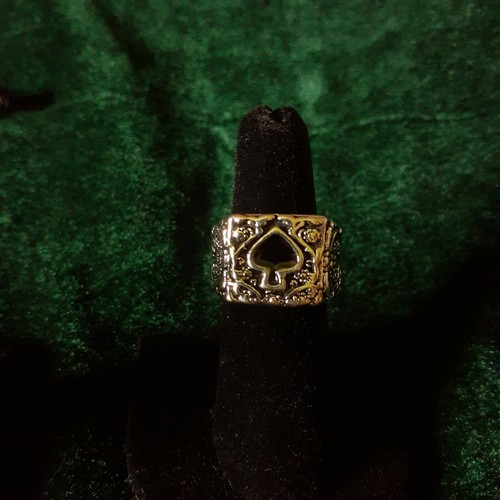 **NEW SALE**LEMMY MOTORHEAD ACE OF SPADES RING! FREE BLACK RING BAG! - Picture 10 of 12