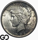 1922-D Peace Dollar, Lustrous Choice BU++