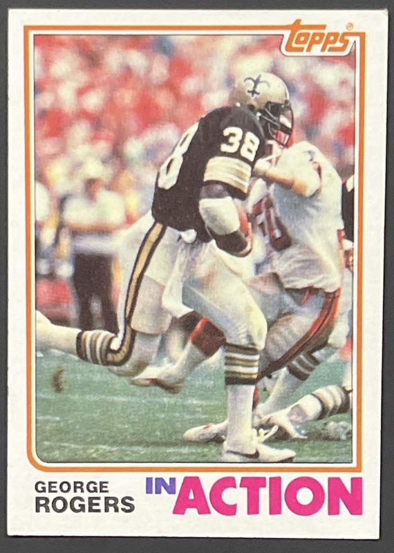 Topps Football George Rogers New Orleans Saints 5 Card Lot