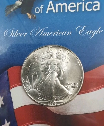 1986 American Eagle 1 oz Silver Coin Brilliant Uncirculated 86P1