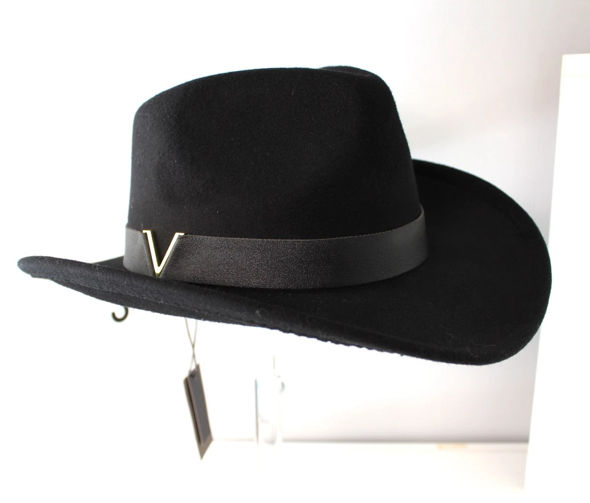 Vince Camuto Black Adjustable Size Hats for Women for sale  display picture 2
