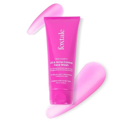 Foxtale Oil and Acne Control Face Wash | 2% Salicylic Acid + Niacinamide 100gm