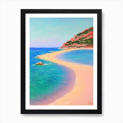 Cala Bassa Beach Ibiza Spain Monet  Framed Wall Art Poster Canvas Print Picture