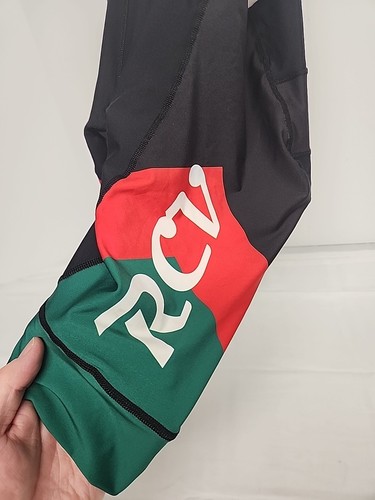 Louis Garneau RCV Lightweight Bib Shorts Men’s Medium Black/White/Green And Red - Picture 2 of 6