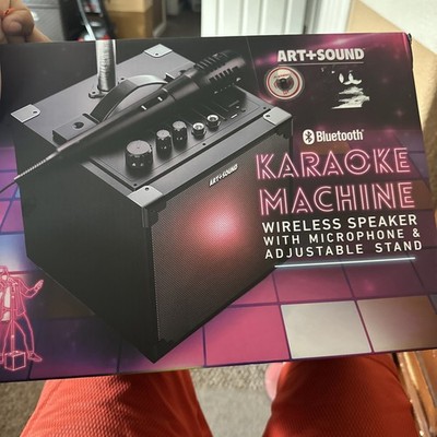 New Art + Sound Karaoke Machine Speaker | Rechargeable Portable LED Bluetooth