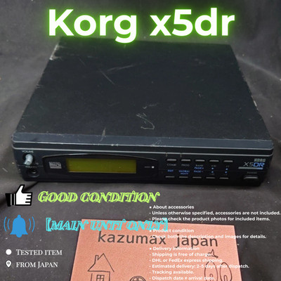 Korg X5DR Synthesizer Sound Module Rack MIDI Expander Tested