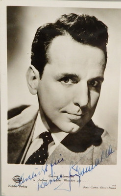 Autogramm deutscher Theater-, Film- und TV Schauspieler Georg Thomalla (143629)