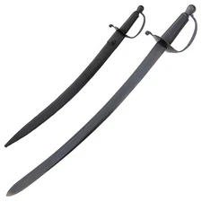 Battle Ready Pirate Cutlass Sword 31" Full Tang Carbon Steel Replica w/Scabbard