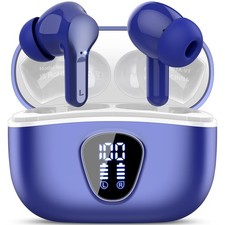 Wireless Earbuds, Bluetooth 5.4 Headphones HiFi Stereo, Bluetooth Earbuds wit...