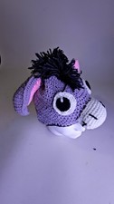 Handmade Crocheted Eeyore Inspired Animal Beanie Hat Donkey Ears
