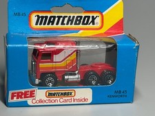 Matchbox MB 45 Kenworth Cabover Red 1981 Vintage Boxed