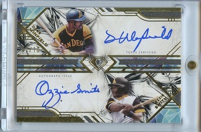 Ozzie Smith / Dave Winfield 2025 Diamond Icons Dual Auto Autograph Padres 2/10