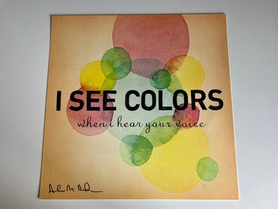 Andrew McMahon - Signiertes Lyric Poster - Synästhesie - Jacks Mannequin - 13x13