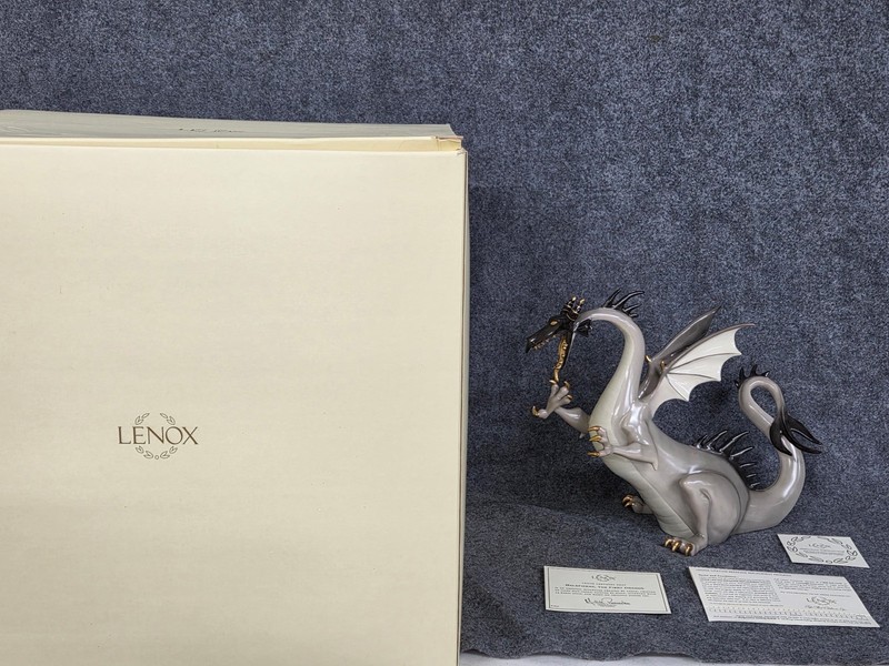 LENOX Disney FIERY DRAGON MALEFICENT SLEEPING BEAUTY sculpture 