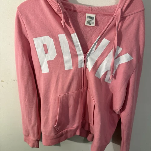 UNDERCOVER Giacca con cappuccio e zip intera Pink By Victoria Secret taglia Large ??